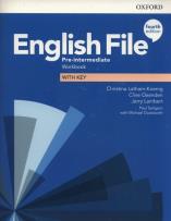 Okładka książki English File 4E Pre-Intermediate WB + key OXFORD