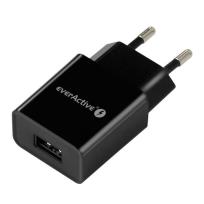 Okładka książki EVERACTIVE ŁADOWARKA USB 1 PORTOWA, 1A, TECHNOLOGIA IQ SMART CHARGING - ŁADUJE URZĄDZENIA MAKSYMALNYM DLA NICH PRĄDEM SC100B