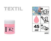 Opakowanie Farba do tkanin jasnorózowa 45ml (6szt)