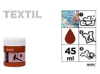Opakowanie Farba do tkanin ziemia brunatna 45ml (6szt)