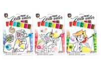 Opakowanie Farba z Wodą A4 - 8 ark. i 1 pędzel mix