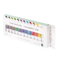 Opakowanie Farby akrylowe 12 kolorów