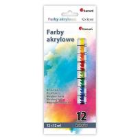 Opakowanie Farby akrylowe 12 kolorów