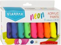 Opakowanie Farby akrylowe neon 25 ml 8 kolorów