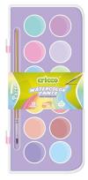 Opakowanie Farby akwarelowe pastelowe 12 kolorów CRICCO