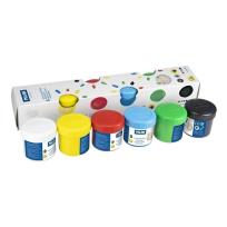 Opakowanie Farby do malowania palcami 40ml 6 kolorów MILAN