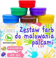 Opakowanie Farby do malowania palcami 6x40ml