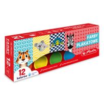 Opakowanie Farby plakatowe cute animals 20ml 12 kolorów
