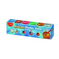 Opakowanie Farby plakatowe metalic 22ml + pędzel 6 kolorów