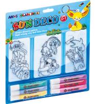 Opakowanie Farby witr.Sun Deco II 6 kol.+6 witr.blister AMOS