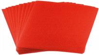Opakowanie Filc A4 czerwony 1mm 10szt