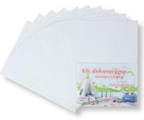 Opakowanie Filc A4 samoprzylepny biały 20x30cm 10szt