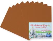 Opakowanie Filc A4 samoprzylepny brązowy 20x30cm 10szt