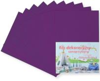 Opakowanie Filc A4 samoprzylepny fioletowy 20x30cm 10szt
