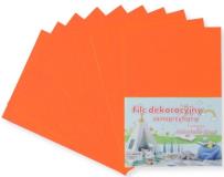 Opakowanie Filc A4 samoprzylepny pomarańczowy 20x30cm 10szt