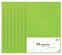 Opakowanie Filc dekoracyjny 8szt jasnozielony