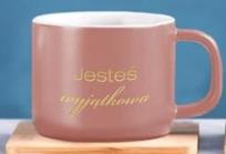 Opakowanie Filiżanka z podstawką różowa