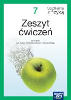 Okładka książki Fizyka spotkania z fizyką NEON zeszyt ćwiczeń dla klasy 7 szkoły podstawowej EDYCJA 2023-2025