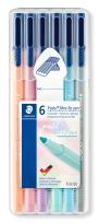 Opakowanie Flamaster Triplus 1 mm PASTEL 6 szt. w etui Staedtler