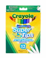 Okładka książki Flamastry zmywalne grube i cienkie 12 kol CRAYOLA