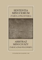 Opakowanie Fontes Historiae Antiquae LIII Sententia Minuciorum czyli Tabula Polcevera