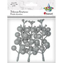 Opakowanie Gałązki owoców winobluszczu srebrne 3szt