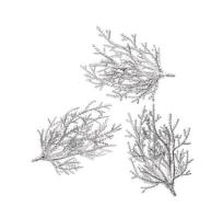 Opakowanie Gałązki srebrne 9cm 3szt