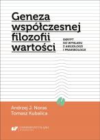Okładka książki Geneza współczesnej filozofii wartości