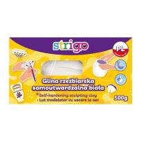 Opakowanie Glina rzeźbiarska biała 500g STRIGO