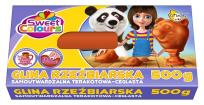 Opakowanie Glina rzeźbiarska samoutwardzalna terakotowa 500g.Otocki