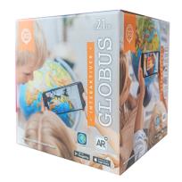 Opakowanie Globus 21cm z mapą fizyczną i aplikacją ALAYSKY