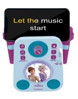 Opakowanie Głośnik karaoke Frozen z dwoma mikrofonami i efektami świetlnymi i dźwiękowymi K140FZ