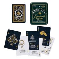 Opakowanie Gra kempingowa Survival cards w puszce