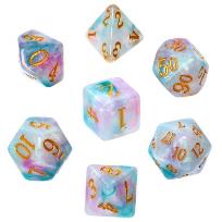 Opakowanie Gra komplet kości RPG akrylowe esencja magii