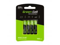Opakowanie GREEN CELL AKUMULATORKI PALUSZKI 4X AAA R3 950MAH