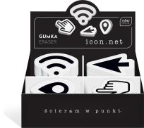 Opakowanie Gumka do ścierania Icon.net (20szt)