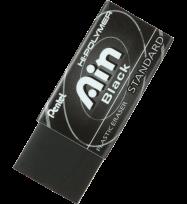 Opakowanie Gumka ołówkowa w czarnym kolorze AIN Black ZEAH06.  blister