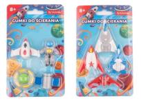 Opakowanie Gumki do ścierania 6szt samoloty