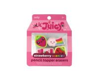 Opakowanie Gumki na ołówek pachnące owocami Truskawka 4szt