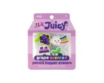 Opakowanie Gumki na ołówek pachnące owocami Winogrona 4szt