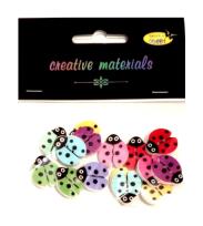 Opakowanie Guziki ozdobne Biedronki 18mm 15szt