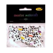 Opakowanie Guziki ozdobne Krowa 27x21mm 15szt