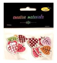 Opakowanie Guziki ozdobne Listki 25mm 15szt