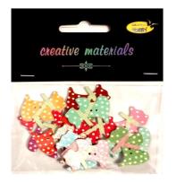 Opakowanie Guziki ozdobne Pieski 28x20mm 15szt