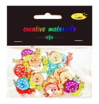 Opakowanie Guziki ozdobne Ślimak 20x15mm 15szt