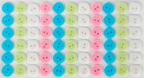 Opakowanie Guziki plastikowe samoprzylepne 02 pastel