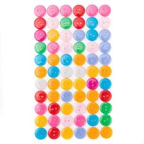 Opakowanie Guziki samoprzylepne 12mm kolorowe 66szt