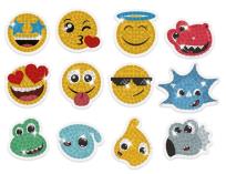 Opakowanie Haft diamentowy - naklejki emotikony i dinozaury