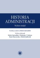 Okładka książki Historia administracji. Wybór źródeł
