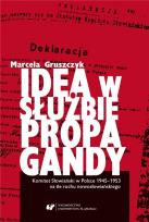 Okładka książki Idea w służbie propagandy